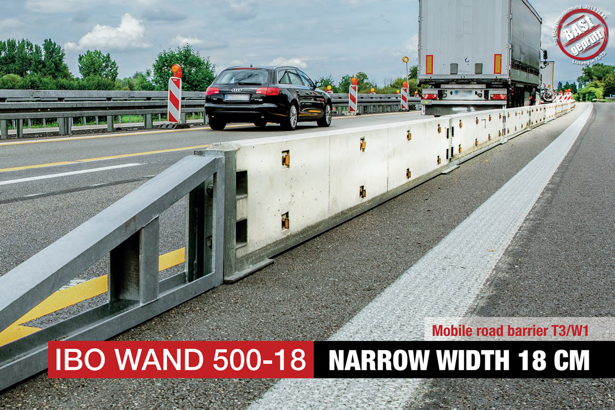 IBO Wand 500-18 Transportable Schutzeinrichtung T3/W1